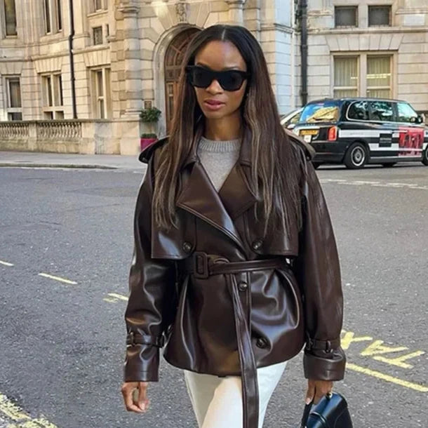 Women's Trendy Leather Jacket
