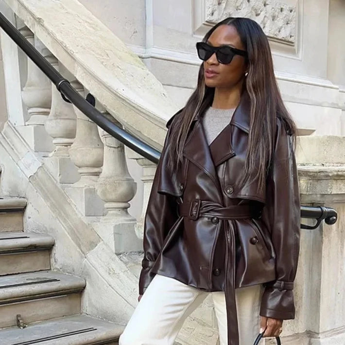 Women's Trendy Leather Jacket