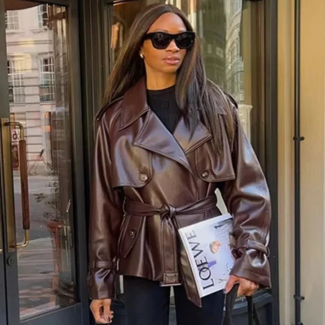 Women's Trendy Leather Jacket