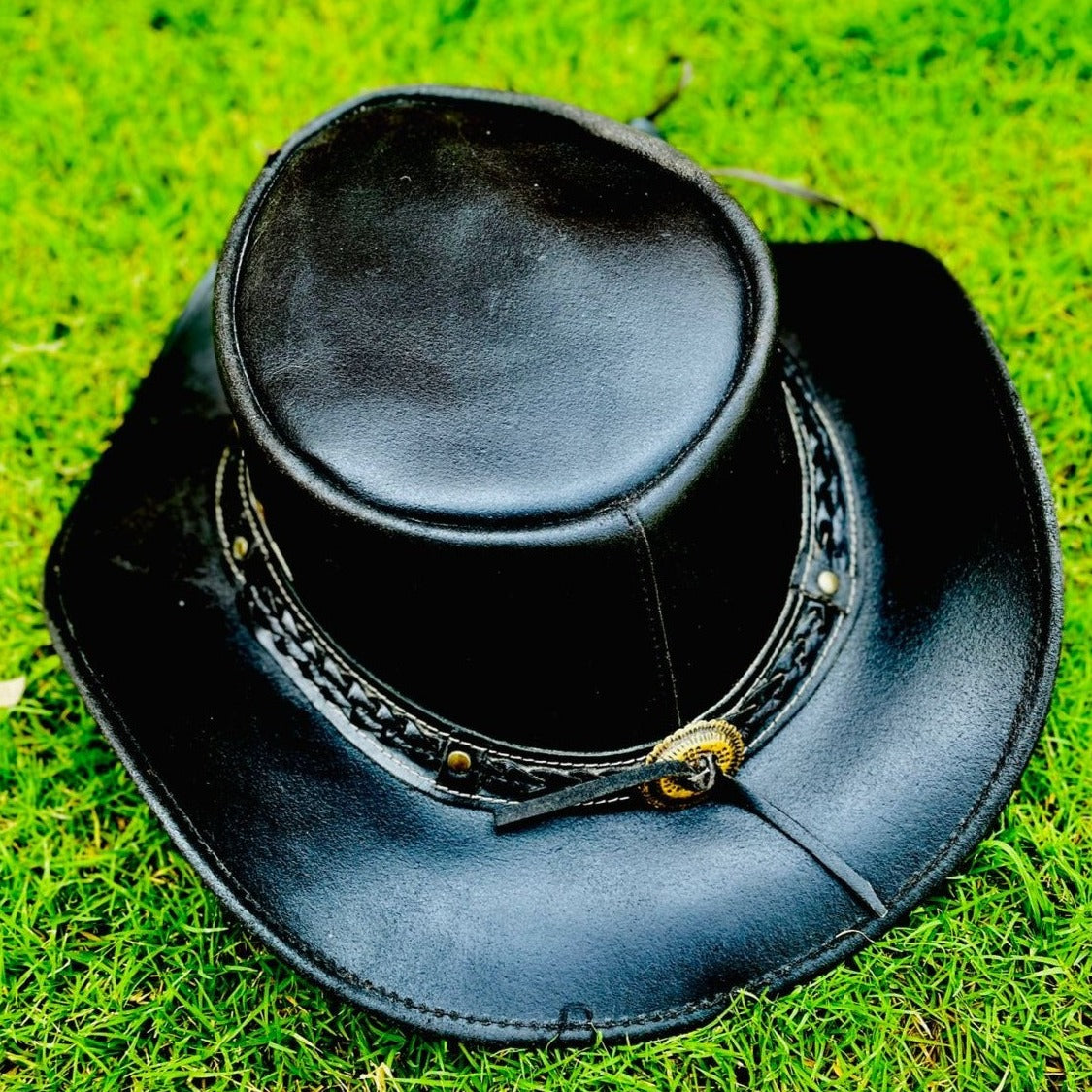 Handmade Mastery: Flame-Resistant Leather Hat Special Edition